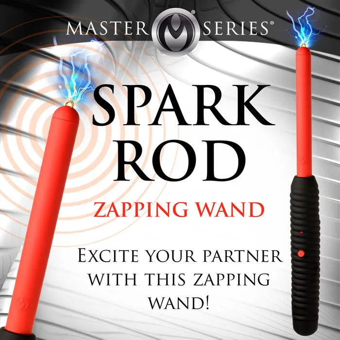 XR Brands Master Series Spark Rod Zapping EWand Black / Red XR Brands