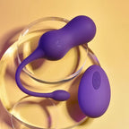 Playboy Pleasure DOUBLE TIME USB Rechargeable Vibrating Kegel Balls Purple Playboy Pleasure