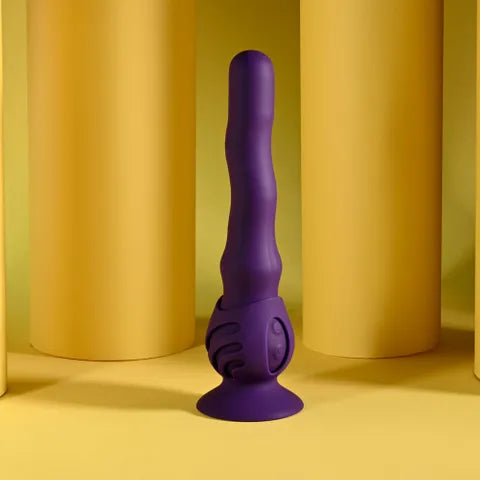 Playboy Pleasure WIGGLE IT USB Rechargeable Wiggling Vibrator Purple 23.9cm