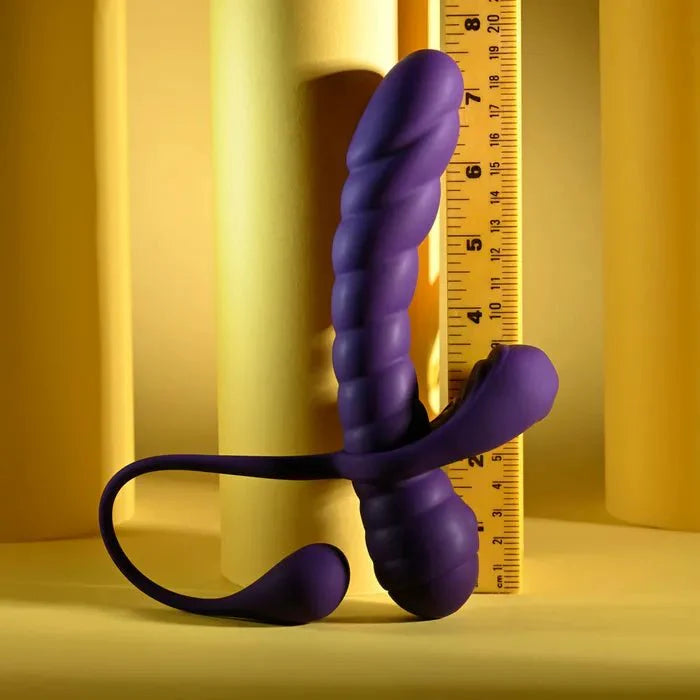 Playboy Pleasure TWISTED PLAYGROUND USB Rechargeable Vibrator & Cock Ring Kit - LOVVA
