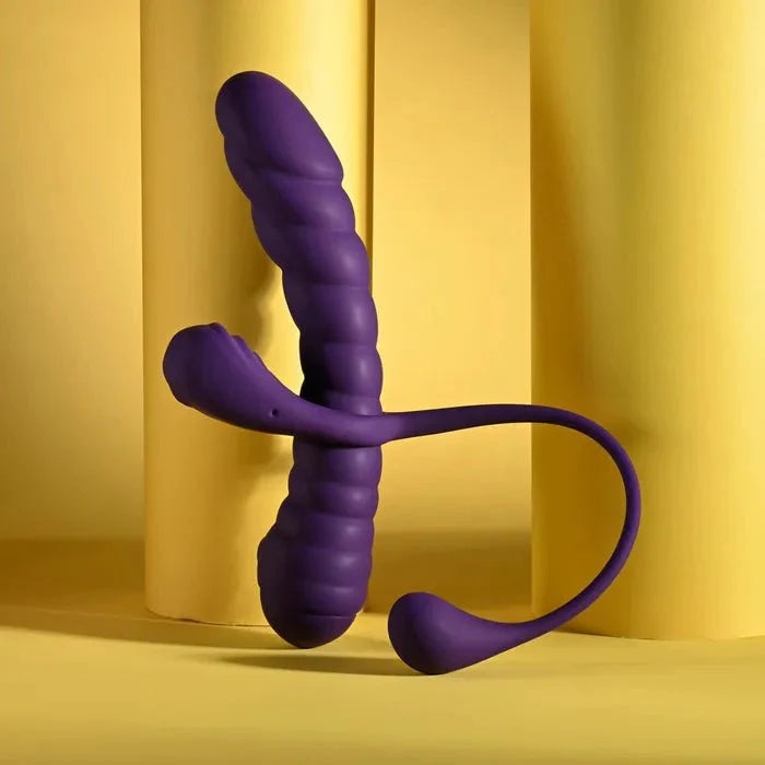 Playboy Pleasure TWISTED PLAYGROUND USB Rechargeable Vibrator & Cock Ring Kit - LOVVA
