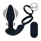 Shots Toys LEVELZ Dual Vibrating Prostate Stimulator With Cock Ring Black