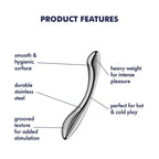 Satisfyer Pure Gravity 1 Steel Dildo 22cm - LOVVA
