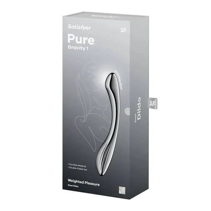 Satisfyer Pure Gravity 1 Steel Dildo 22cm - LOVVA