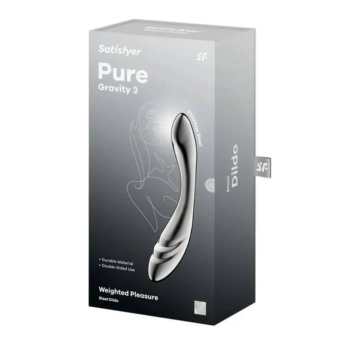 Satisfyer Pure Gravity 3 Steel Dildo 21cm - LOVVA