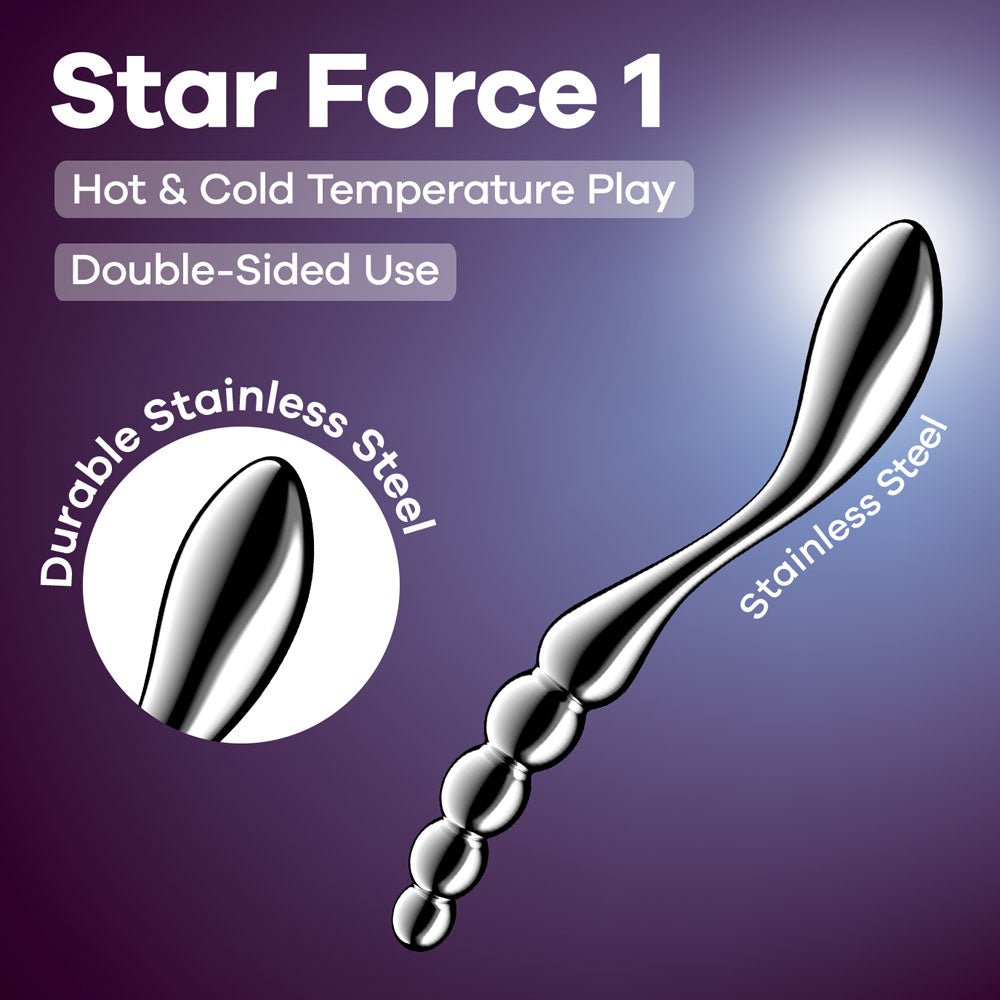 Satisfyer Star Force 1 Steel Dildo 21cm - LOVVA