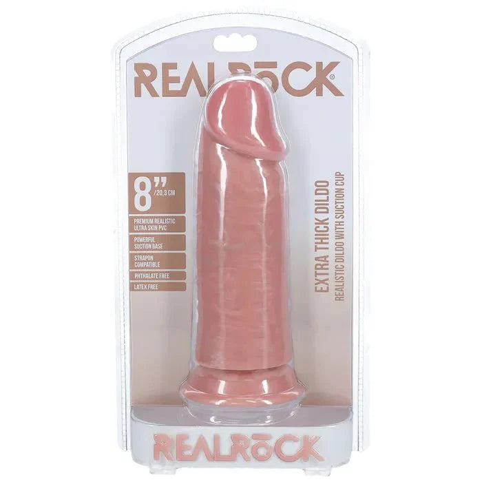 Shots Toys REALROCK Extra Thick Dildo 8 Inch - LOVVA