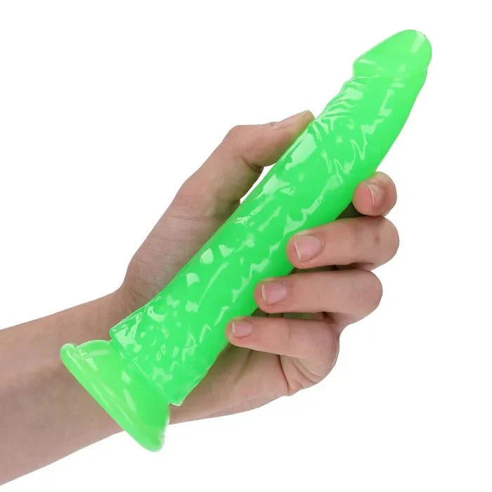 Shots Toys REALROCK Slim Glow In The Dark Neon Dong 7 Inch - LOVVA