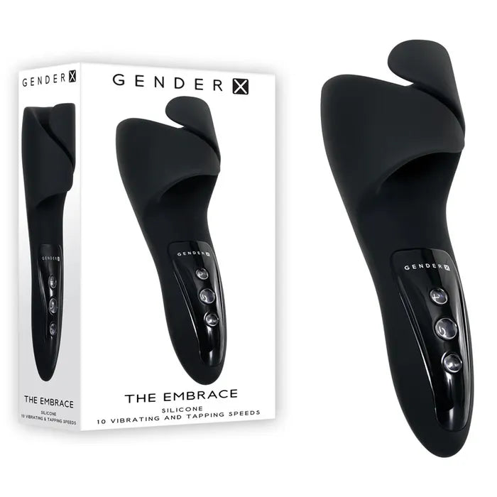 Gender X THE EMBRACE USB Rechargeable Male Vibrator Black Gender X