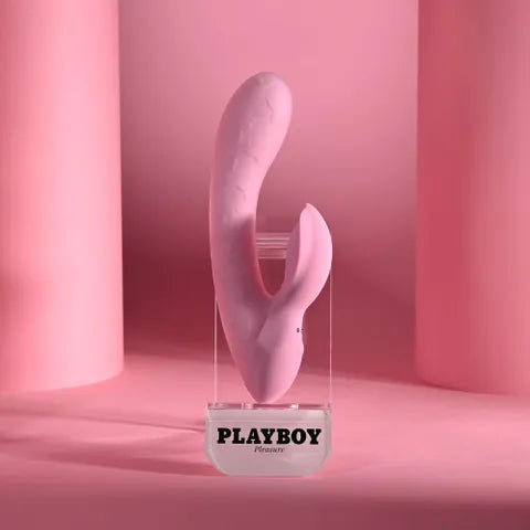 Playboy Pleasure RABBIT PARTY USB Rechargeable Rabbit Vibrator Pink 15.2cm