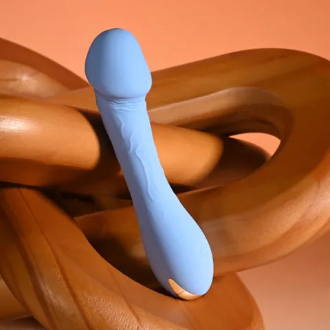 Selopa DAINTY DICK USB Rechargeable Mini Vibrator 11.9cm Baby Blue